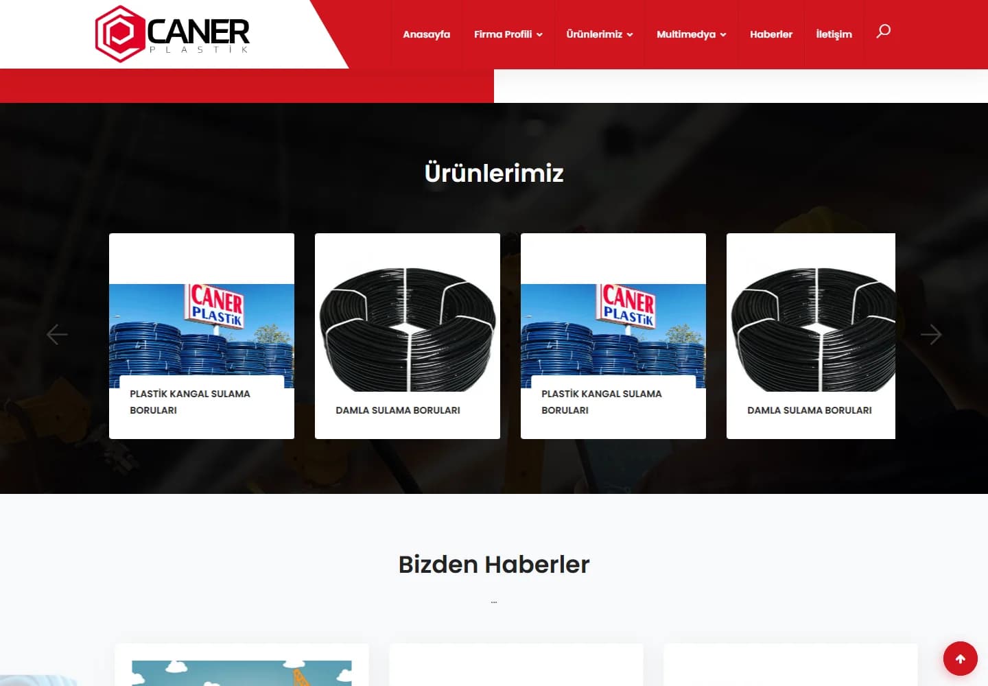 Caner Plastik — Caner Plastik Kurumsal Web Sitesi